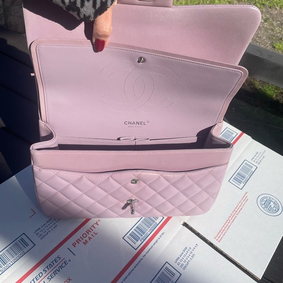 💜💜Chanel Mauve Classic Double Flap Jumbo Bag - Picture 7 of 11